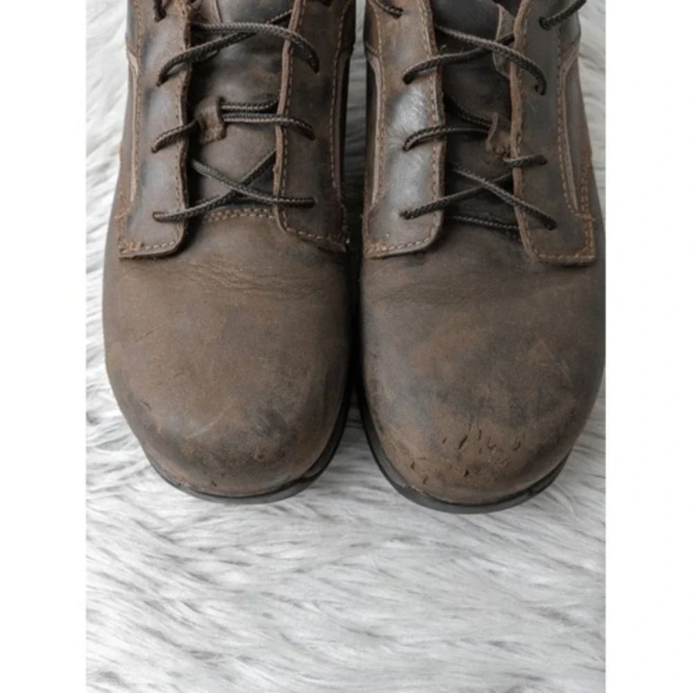 Red Wing Steel Toe Work Men's Shoes Heritage Brown ComfortPro sz Sz 9.5D style #